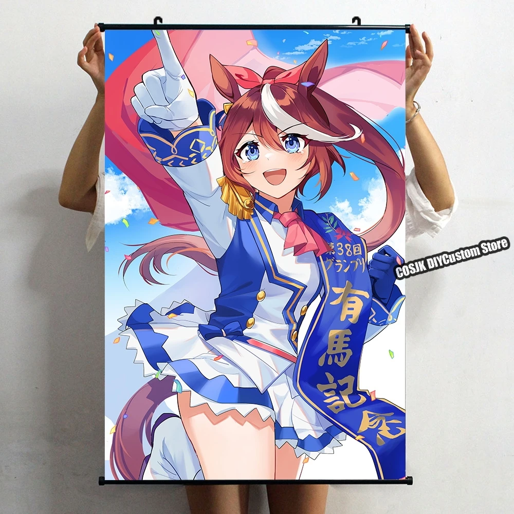 

Anime Tokai Teio Umamusume: Pretty Derby Poster Wall Scroll Home Decor Living Room Decoration Collectible Art Holiday Gifts