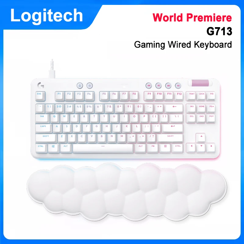 

Original Logitech Aurora G713 Wired Gaming Keyboard USB RGB Lighting 87 key TKL Keyboard with Palm Rest