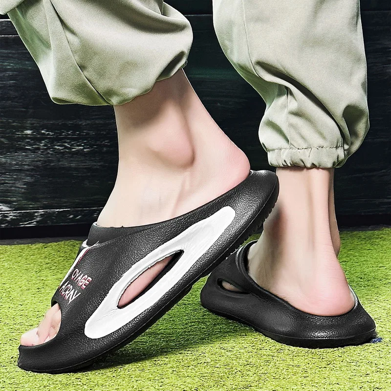 Fashion Women Outdoor Indoor Breathable Slippers Thick Bottom Slides Soft Eva Hollow Unisex Sports Sandals  2023