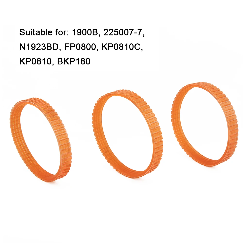 

3pcs Polyurethane Electric Planer Drive Belt For 1900B 225007-7 N1923BD FP0800 KP0810C KP0810 BKP180 Heat And Cold Resistance