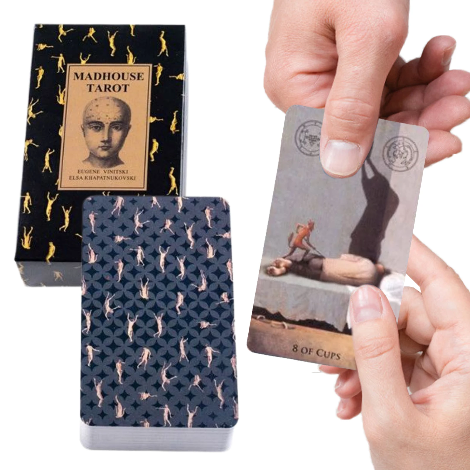 

For Madhouse Tarot Cards English Version Fun Deck Table Divination Fate Board Games Tarot Deck Playing For Party Entertainment