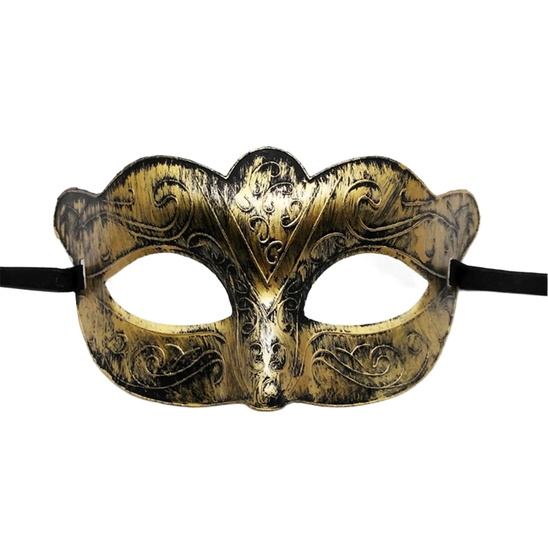 

Vintage Eye Mask Blindfold Gothic Eye Shield Halloween Metallic Eye Mask Masquerade Mask Half Face Cosplay Masks Costume