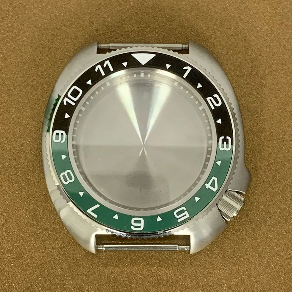 41mm Watch Case Modified Abalone Sapphire Glass Stainless Steel Watch Case Suitable Fit NH35 NH36 Automatic Movement Men's Case