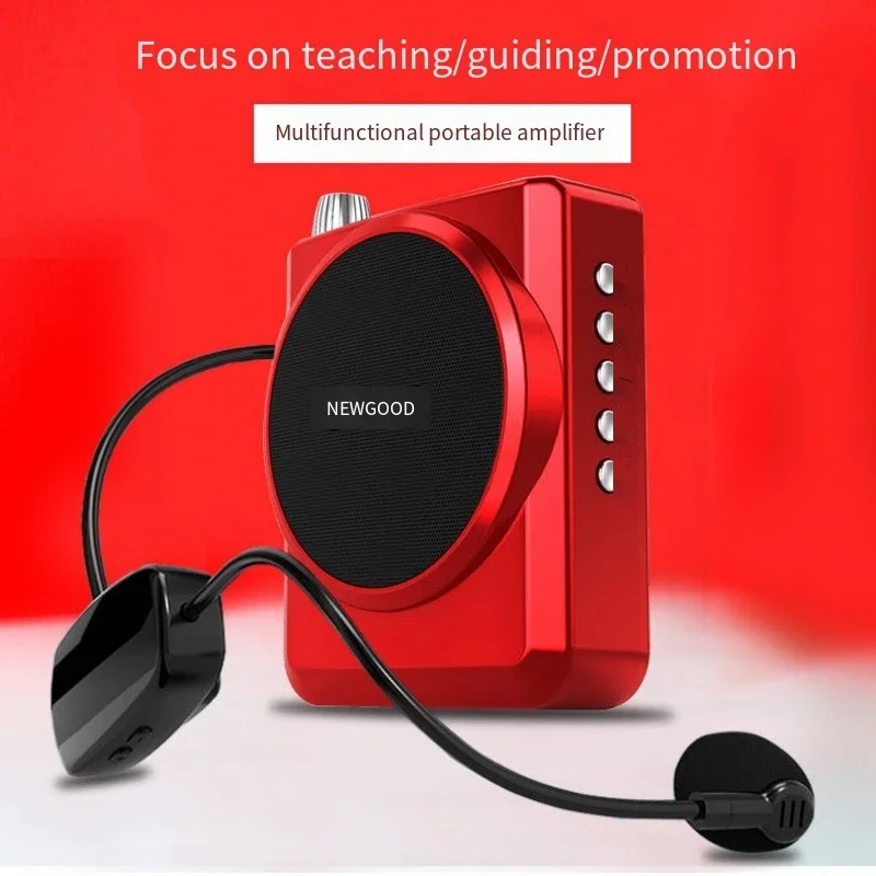 

New Bluetooth Player Portable Tweeter Microphone Wireless Microphone Outdoor Teacher and Tour Guide's Speaker