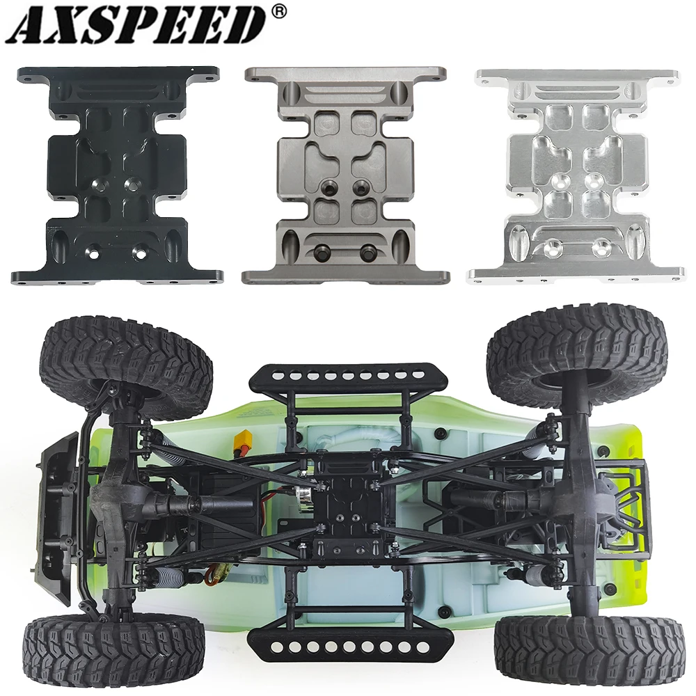

AXSPEED Aluminum Alloy Chassis Center Skid Plate for Axial SCX10 90047 Wrangler 1/10 RC Crawler Car Upgraded Parts