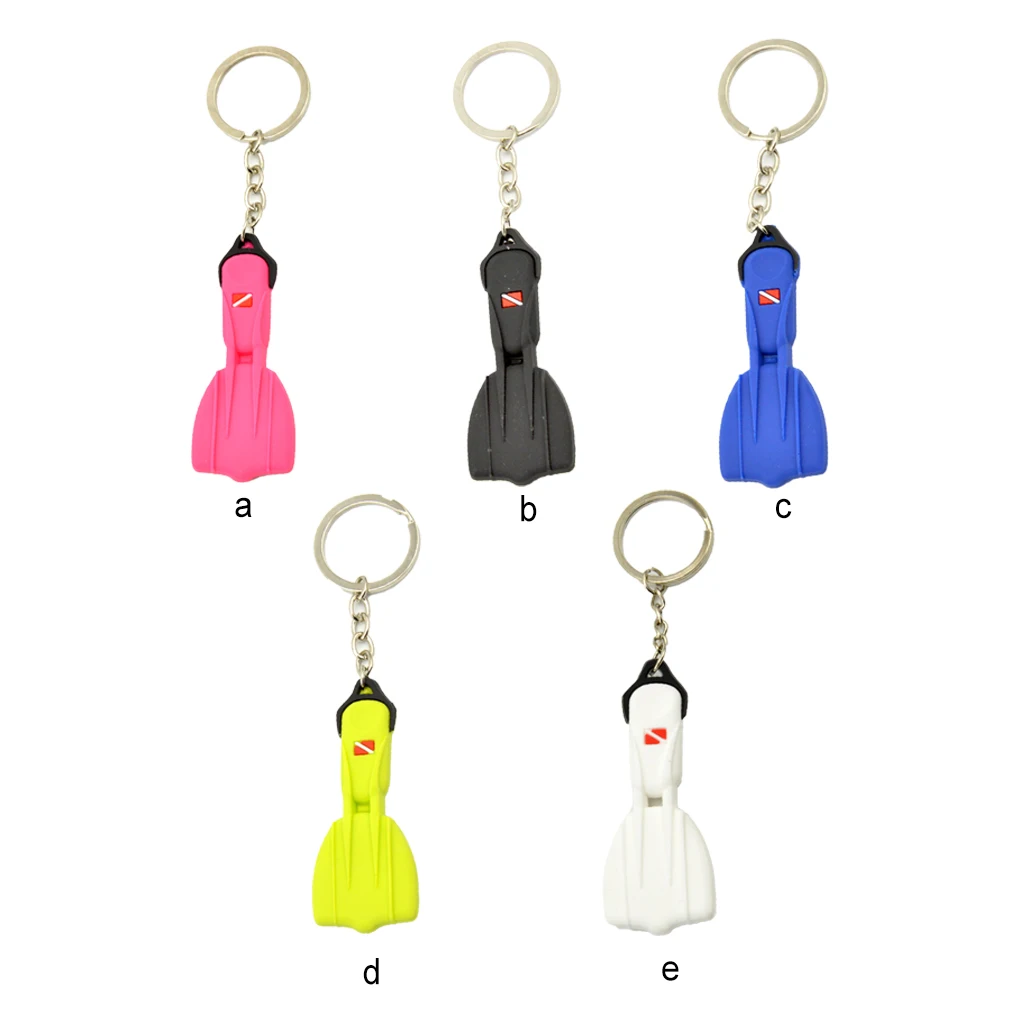 

Key Chain Diving Fins Design Surfing Accessories Hanging Pendants Enthusiast Key Ring Holder Backpack Tag Purse Black