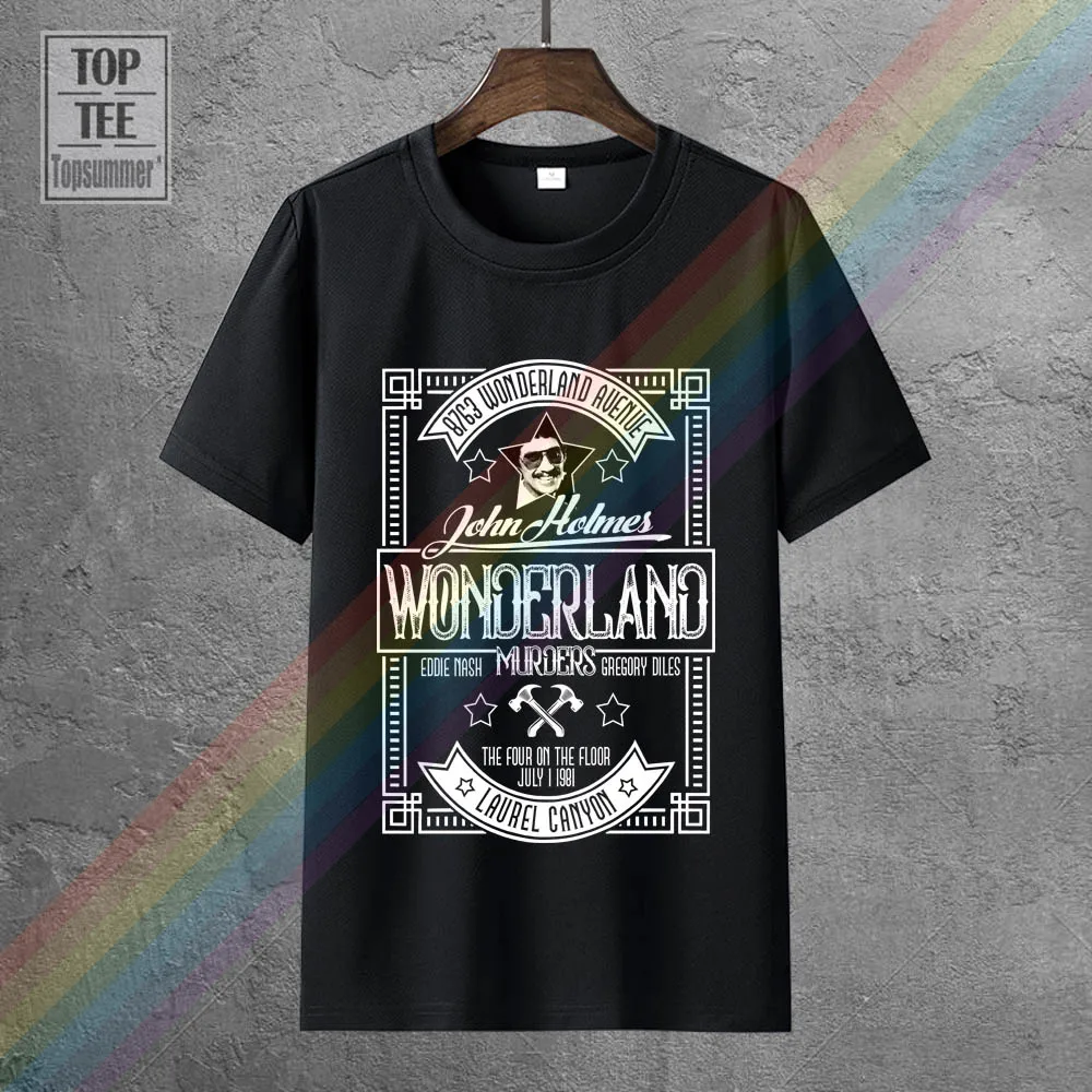

The Wonderland Murders Tee Shirt Retro Gothic T-Shirt Funny Graphic Tops White T-Shirts Horror Skull Tshirt