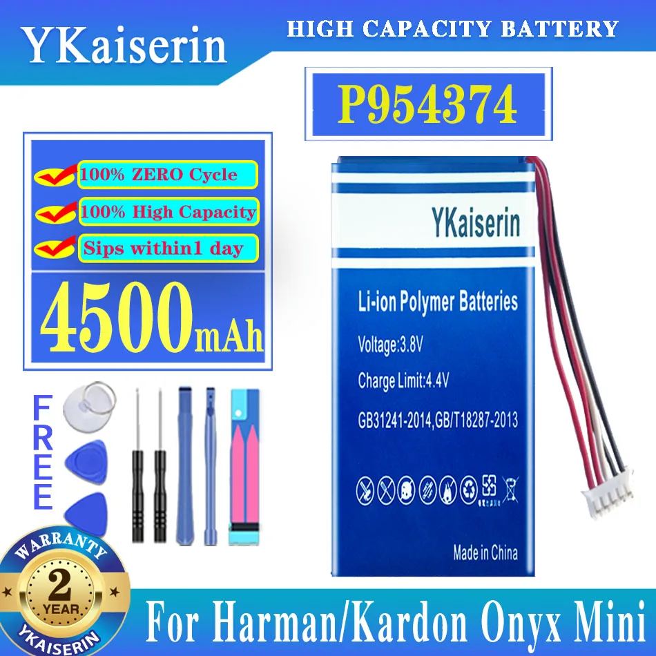 

YKaiserin 4500mAh Battery For Harman/Kardon Onyx Mini Factory Price Batteries CP-HK07, P954374 Batteries + Free Tools