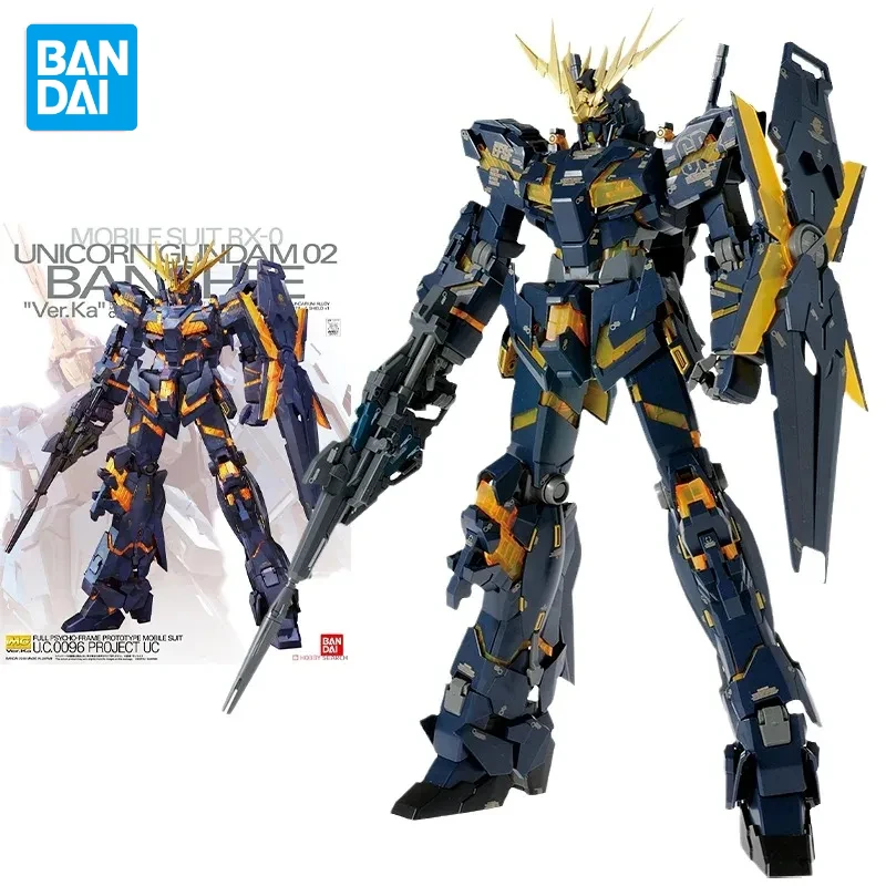 Оригинальная фигурка в сборе Gundam MG 1/100 единорог 02 BANSHEE Ver.Ka аниме модель