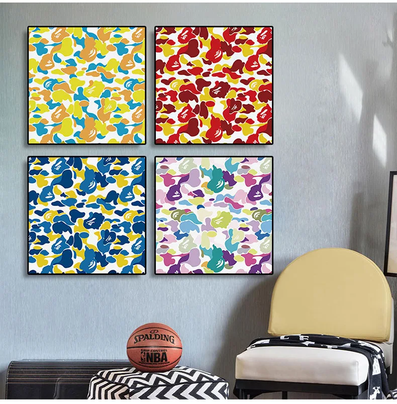 

Алмазная 5d живопись "сделай сам", Bape Man, алмазная вышивка, полностью круглая камуфляжная Алмазная мозаика, картина для украшения спальни