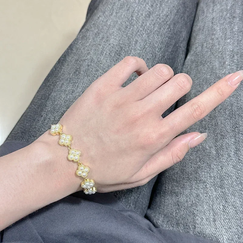 Высококачественный роскошный браслет MDL в стиле муассанита с бусинами