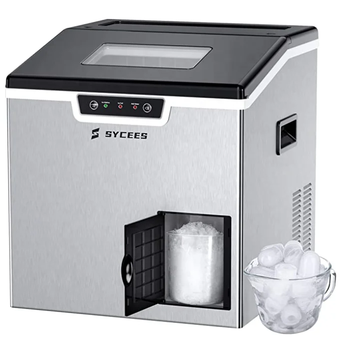

22kgs Big storage bin Bullet Shaped Ice Cube Maker with Ice Shaver Countertop Portable Ice Machine