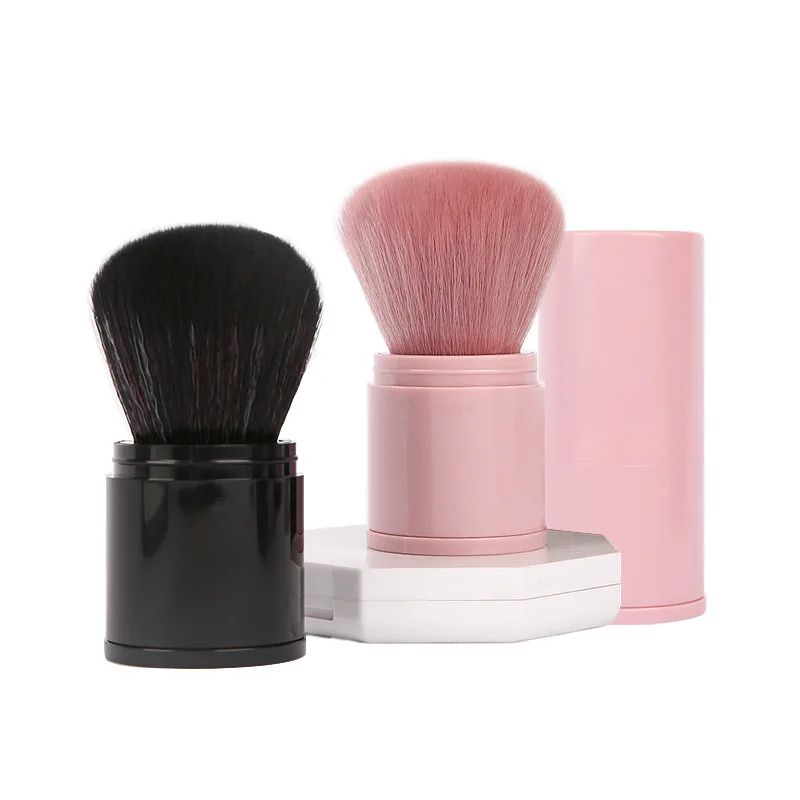 

Professional Retractable Makeup Brush Travel Face Kabuki Brush Portable for Contour Blush Bronzer Highlighter Powder Cosmetics