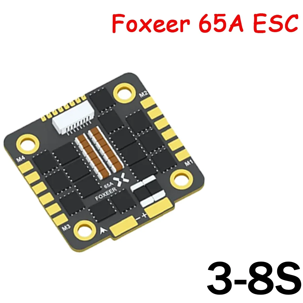 Фото Foxeer Reaper F4 128K Mini 45A / 60A / 65A BLheli32 4-в-1 Бесколлекторный ESC DSHOT1200 3-6S 3-8S для RC FPV гоночных и фристайл дронов №2
