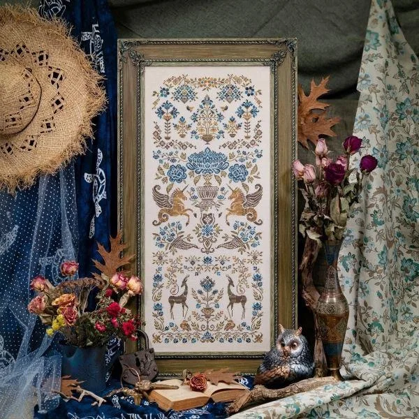 Набор для вышивки крестом сделай сам сад 44-91 набор 28 карат 14 32 карата металлик aida