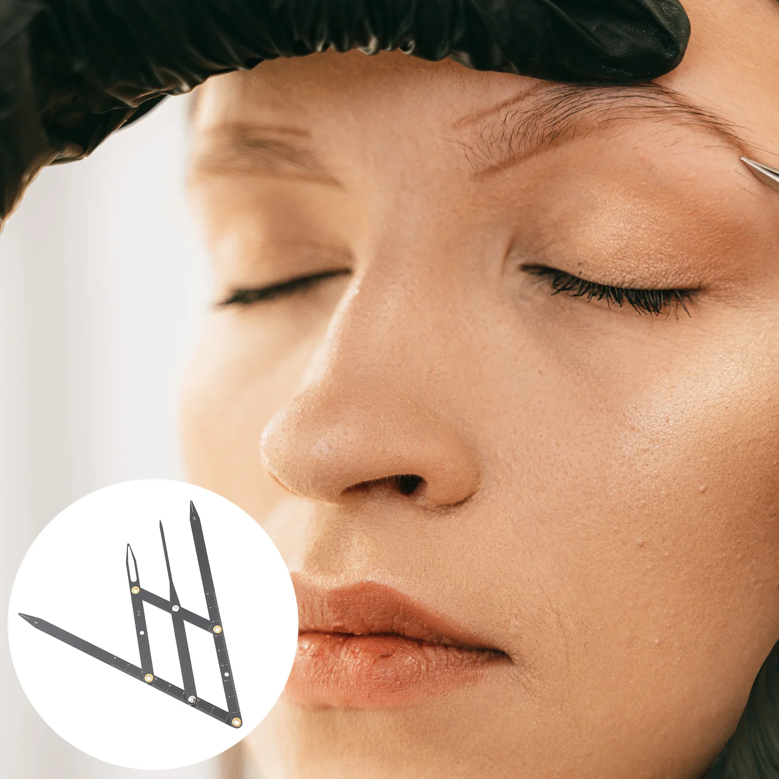 

Eyebrow Ruler Calipers Measuring Tool Ratio Golden Positioning Makeup Mapping Mean Caliper Measurement Stencil Measure