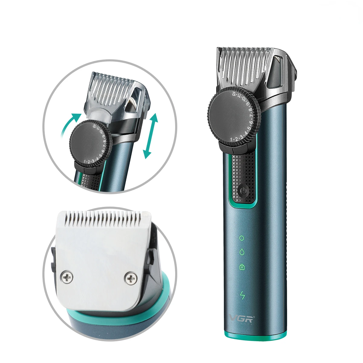 

V-973 Hair Trimmer Professional Hair Cutting Machine Rechargeable Hair Clipper Waterproof Barber Portable Trimmer