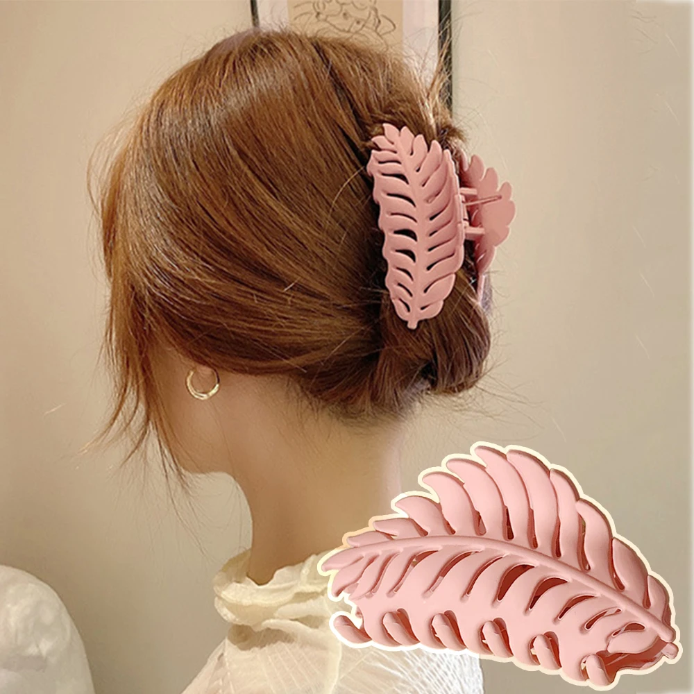 Hair Claw For Women Frosted Grab Clip Bun Hair Accessories Styling Tool Female All-match Hairpin