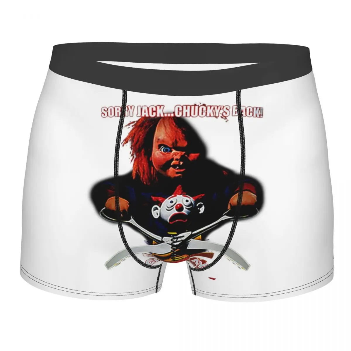 Трусы-боксеры Sorry Jack для мужчин 3D печать нижнее белье в стиле 80-х кукла Чаки