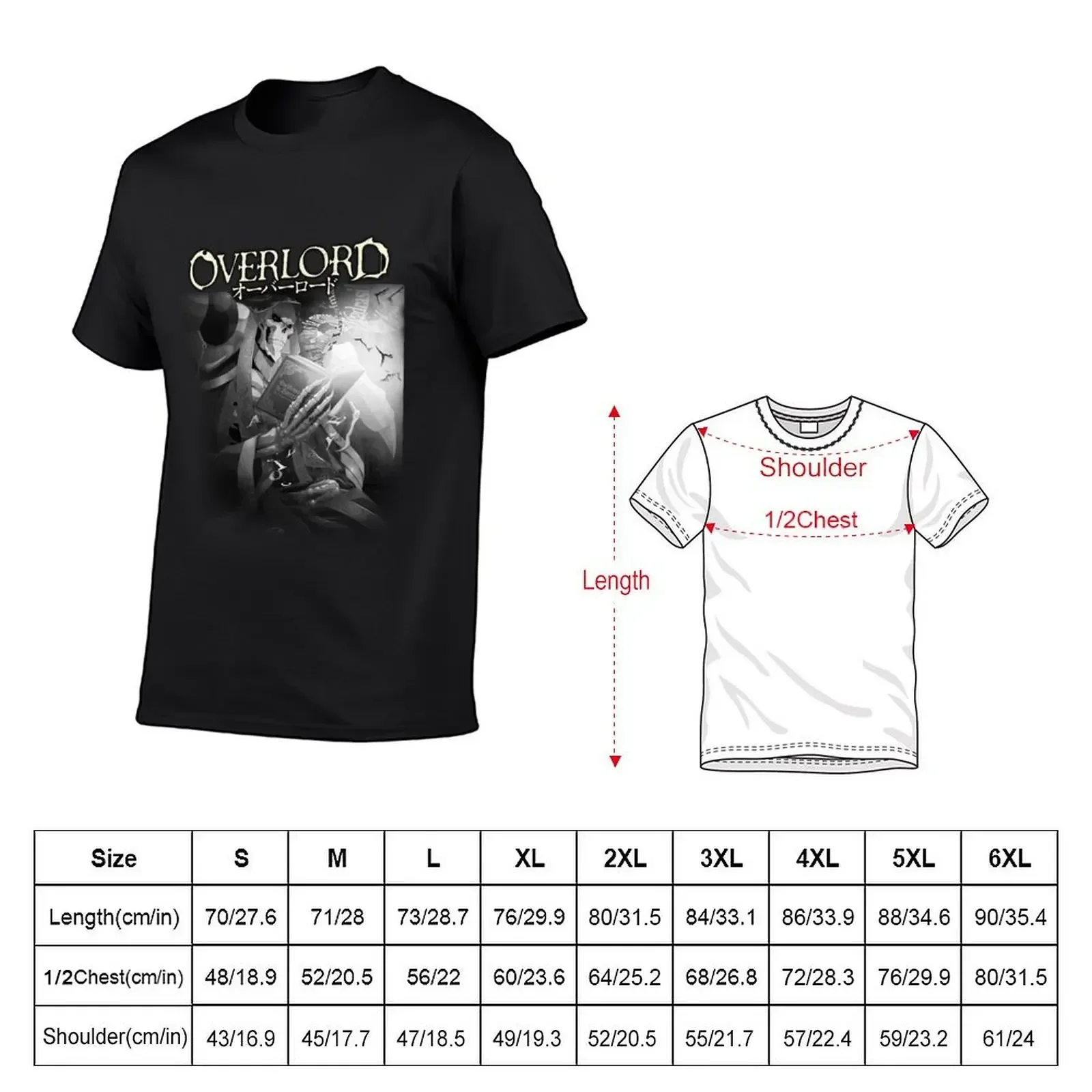 Overlord - Ainz Ooal Gown T-Shirt уличная одежда таможенные мужские футболки Fruit of the Loom