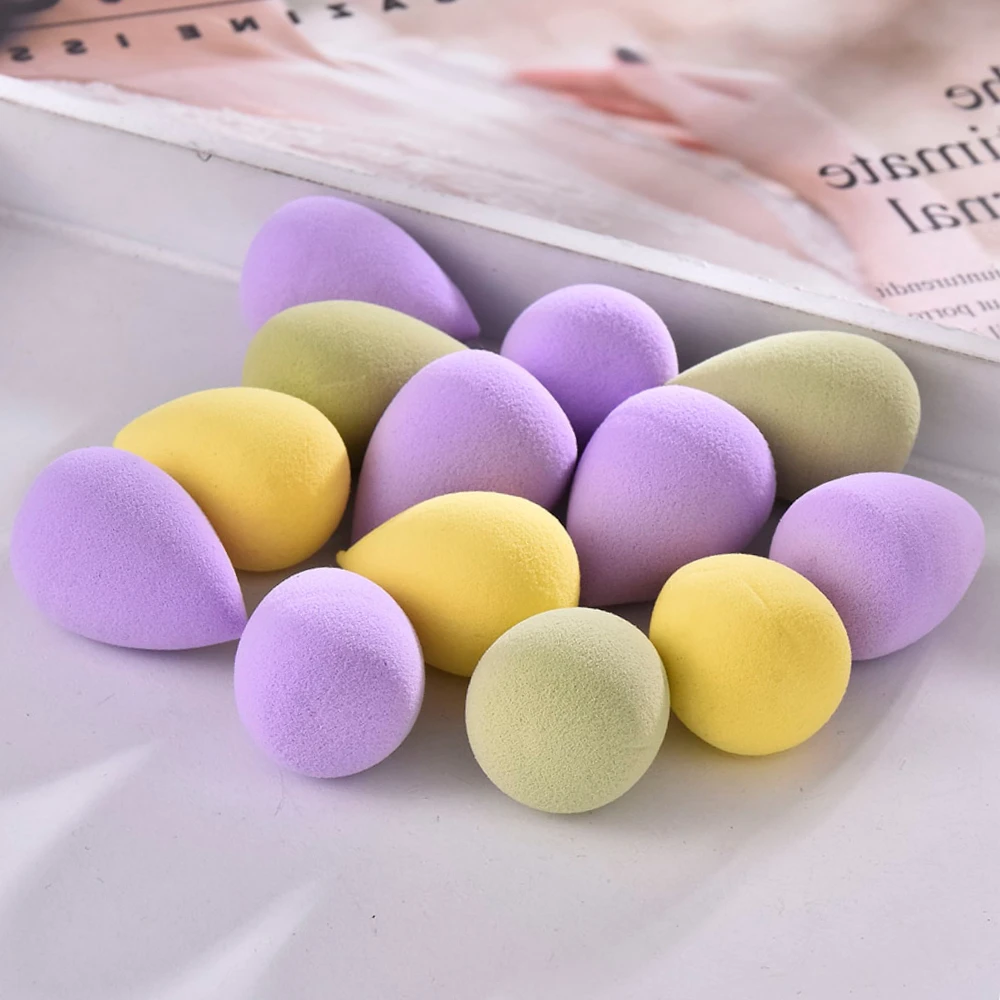 

10 Pcs Eye Soft Foundation Puff Wet and Dry Mini Makeup Sponge Water Drop Shape Concealer Flawless Cosmetic Tool Random Color