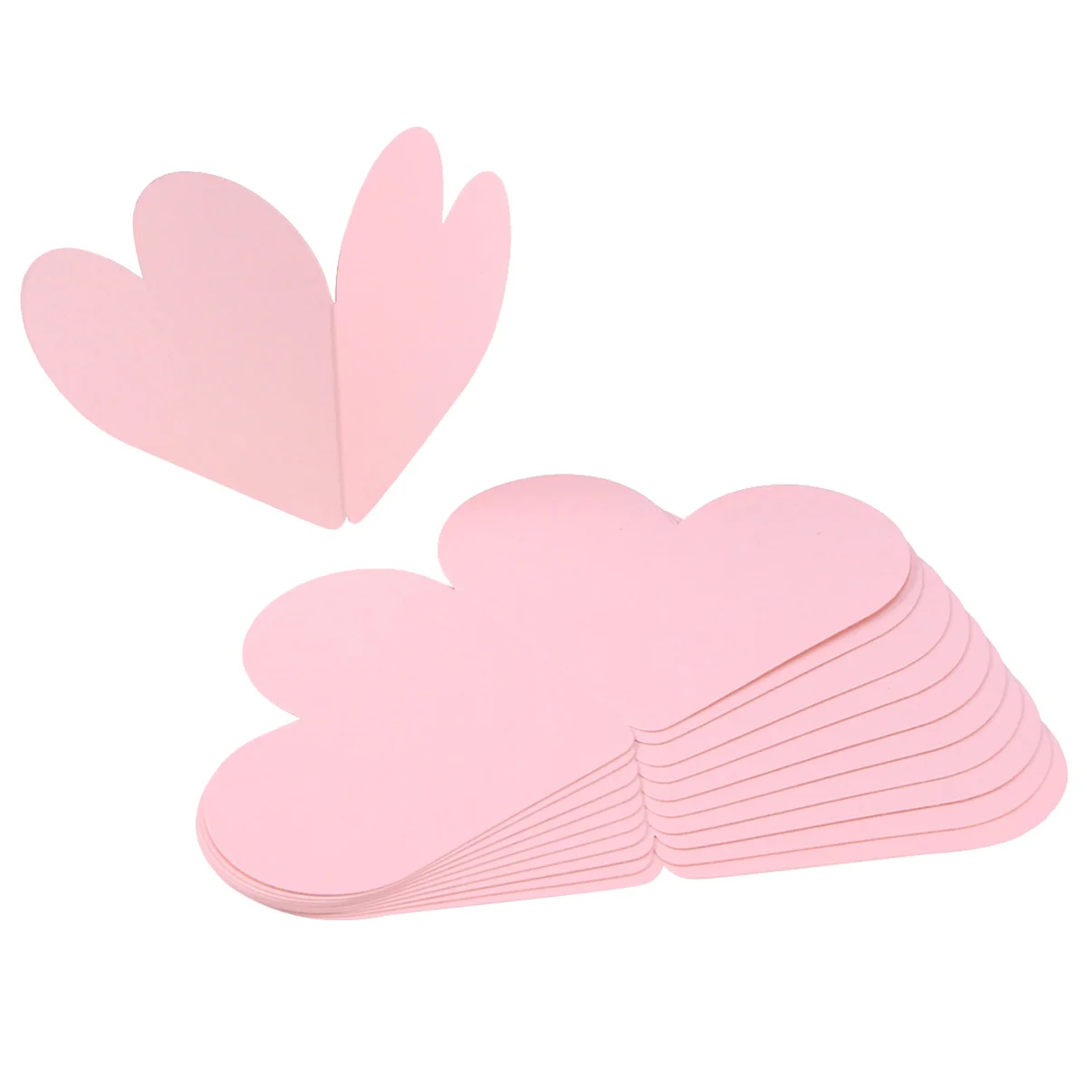 

10pcs Greeting Cards Small Heart Shape Folding for Christmas Thanksgiving Valentines Day