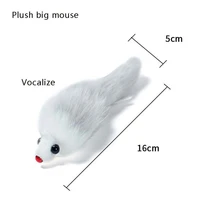 1pcs3pcslot new cat supplies toys cat plush simulation interactive mouse toy bite and scratch resistant feather mouse cat toy