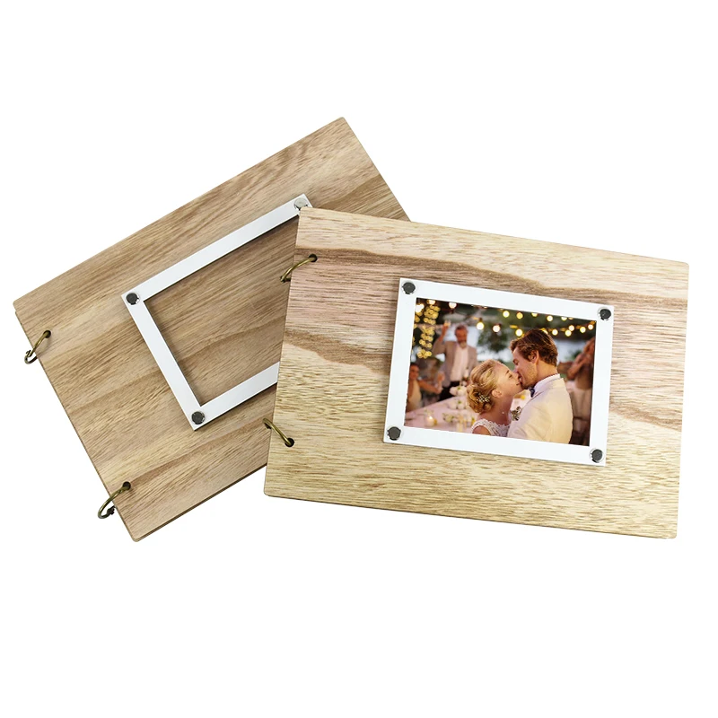 

30Sheet Blank Photo Frame Unfinished Wedding Photo Storage Guest Sign Book Wedding Decoration Birthday Baby Shower Commemorate