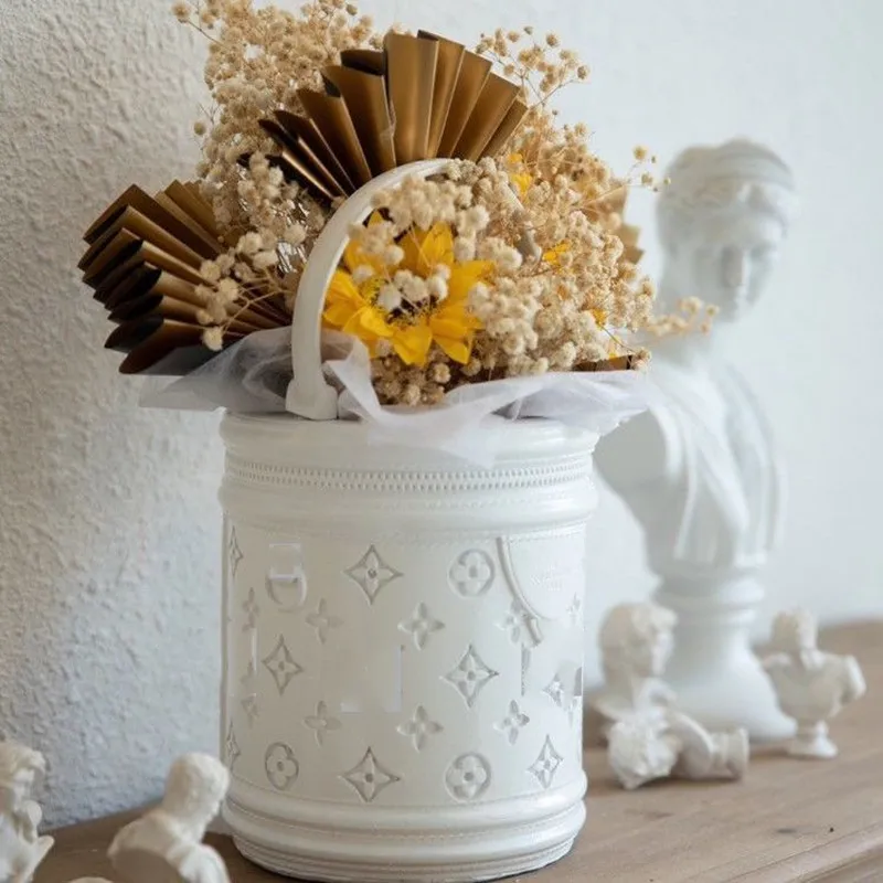 

Women Bag Flowers Vase Luxury Brand Bag Vase Water Can Be Added Handbag Vases Office Living Room Flower Pot Ornament Home Decor