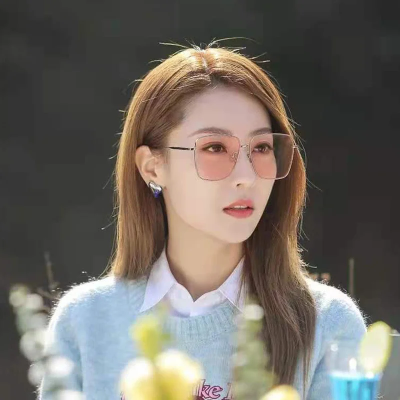 

GENTLE MONSTER GM V Brand Metal Frame Sun Glasses Waterdrop Baguette Diane REME Bella Sunglasses Polarization UV400 With Box