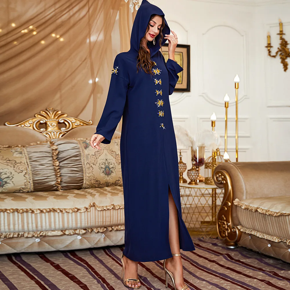 

Рамадан арабский абайя Дубай Турция Ислам Мусульманское Платье женское длинное марокканское женское платье