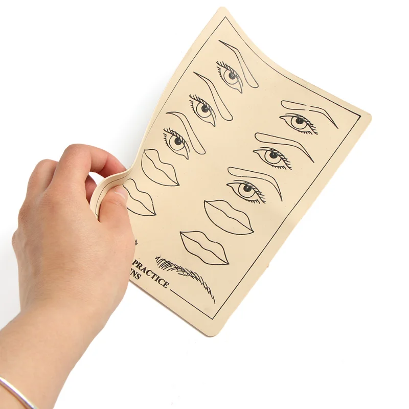 

1 Sheet DIY Microblading Tattoo Practice Skin Permanent Eyebrow Lip Train Practice Training Paper Body Art Practice Accessories