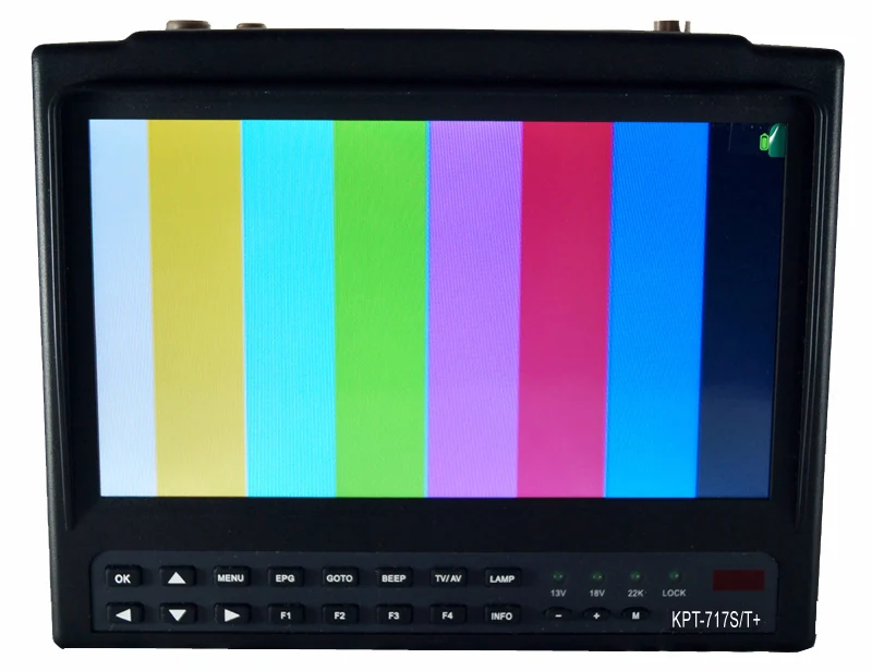 Фото DVB-S2 +DVB-C+DVB-T2 Комбинированный KPT-717ST+AHD MPEG4 Измеритель спутникового искателя Анализ спектра 7-дюймовый TFT ЖК-экран MP4 Hevc (H.265) №4