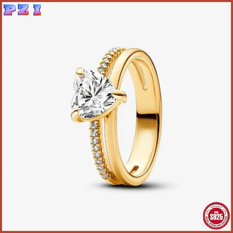 Новинка 2025 кольцо из стерлингового серебра S925 с жемчугом и розой Love подарок для