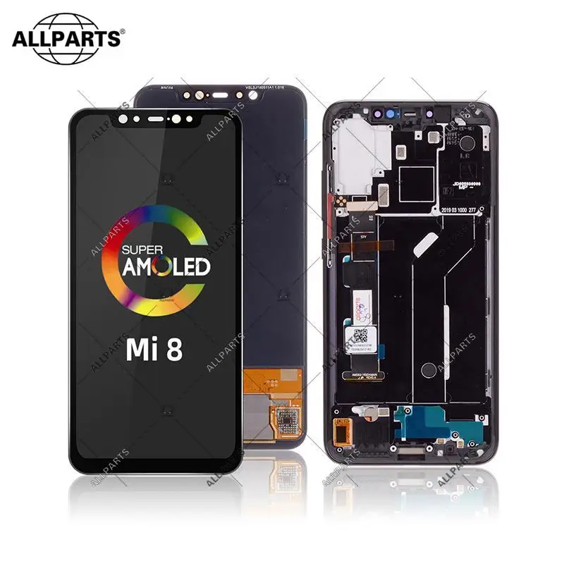 

6.21" AMOLED Дисплей для XIAOMI Mi 8 MI8 LCD экран в сборе с тачскрином M1803E1A