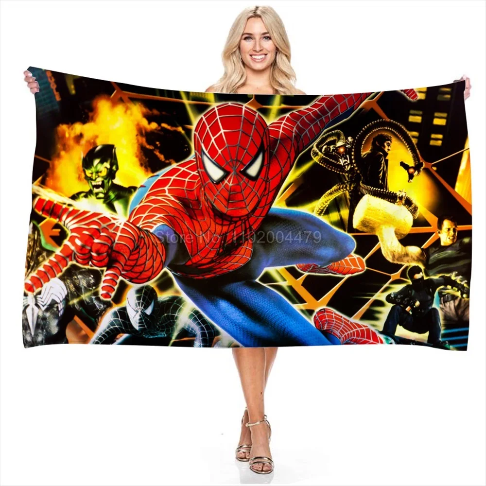 Дисней Марвел детская полотенце для умывания Spiderman микрофибра полотенце для ванны детей Картун Пляж Спа Купание Мстители Домашний текстиль.