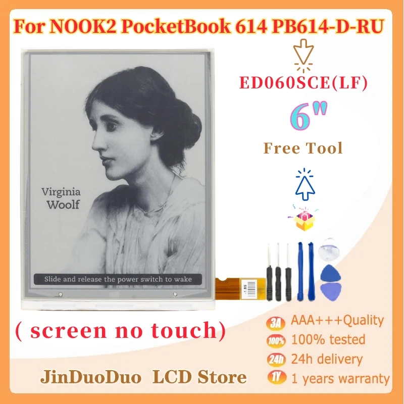 Новый 6-дюймовый ЖК-дисплей ed060cpe (LF) для NOOK2 PocketBook 614 PB614-D-RU экран Бесплатная доставка (экран не сенсорный) 100% протестирован