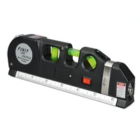 multipurpose level laser horizon vertical measure tape horizontal ruler 4 in 1 infrared laser level cross line laser tape