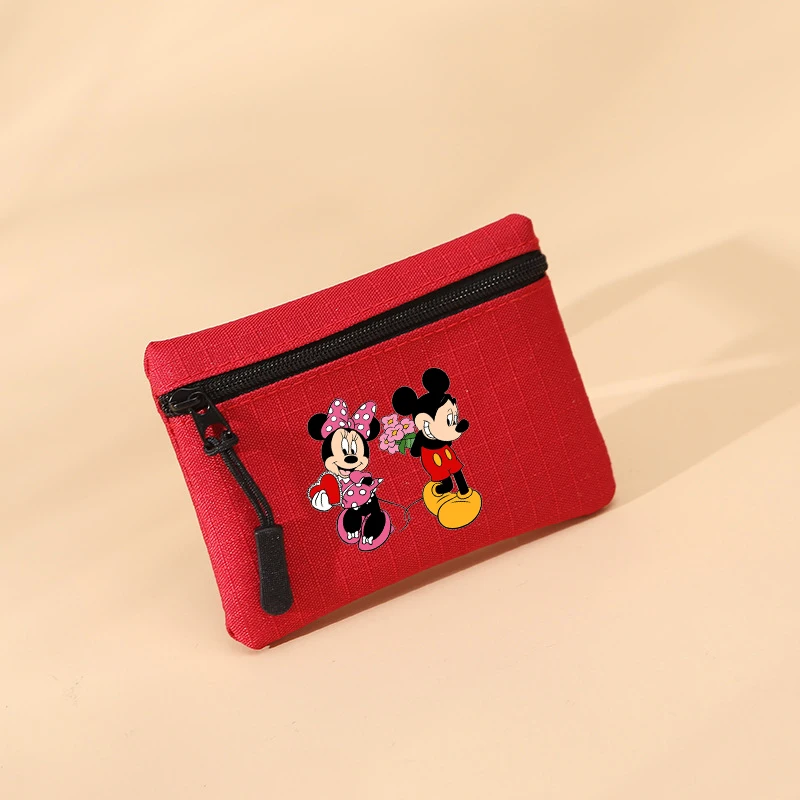 Кошельки для монет Disney с Микки Маусом кошельки принтом аниме и Минни мини-сумки