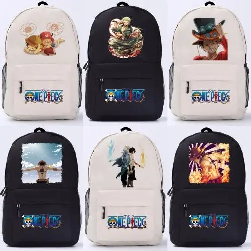 

Bandai Anime One Piece Luffy Backpack Student Men and Women Backpack Good-looking Nice Bag Gift mochilas aestethic