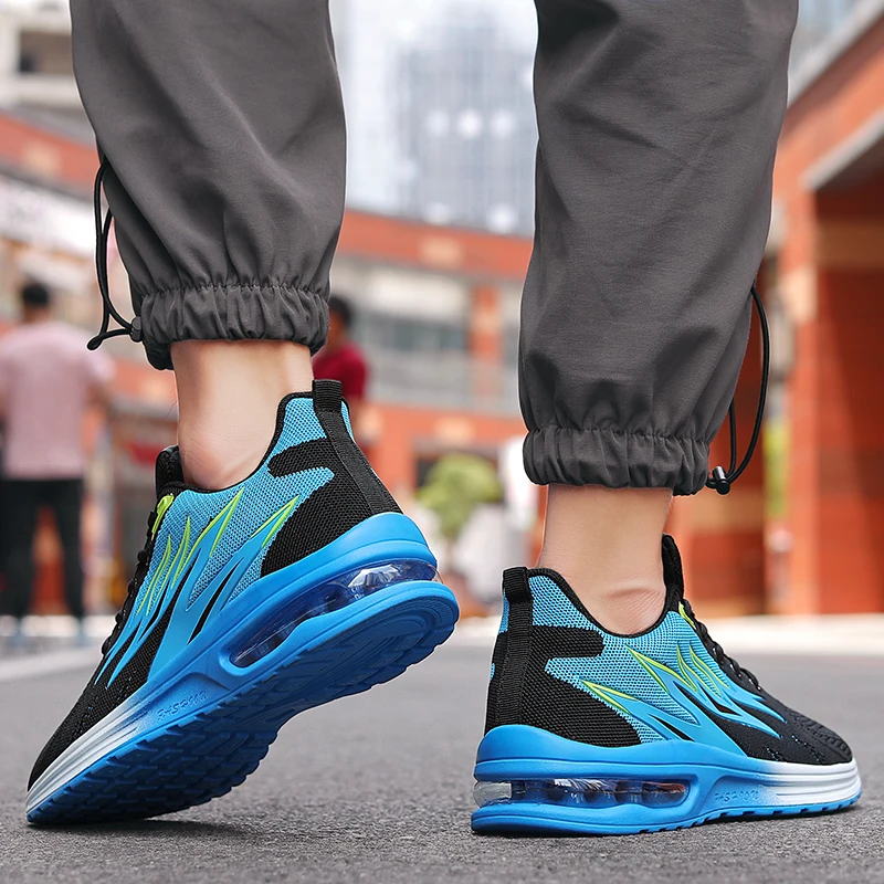 Mens Womens Fashion Running Shoes Unisex Comfortable Breathable Soft Flame Sneakers Cushion Outdoor Sports Shoes