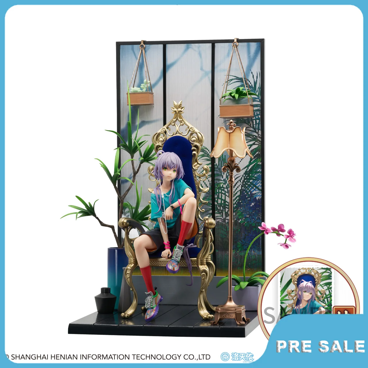 

34Cm Pre Sale Anime Luo Tianyi Mufti Vsinger Action Figure Original Hand-Made Model Peripherals Toys Gifts for Kids