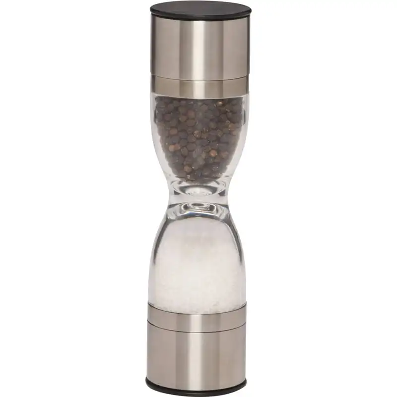 

Stainless Steel Dual Salt and Pepper Grinder Grinder herb Garlic crusher Dichavador Grinder for smoke Pestal and mortar Pepper m