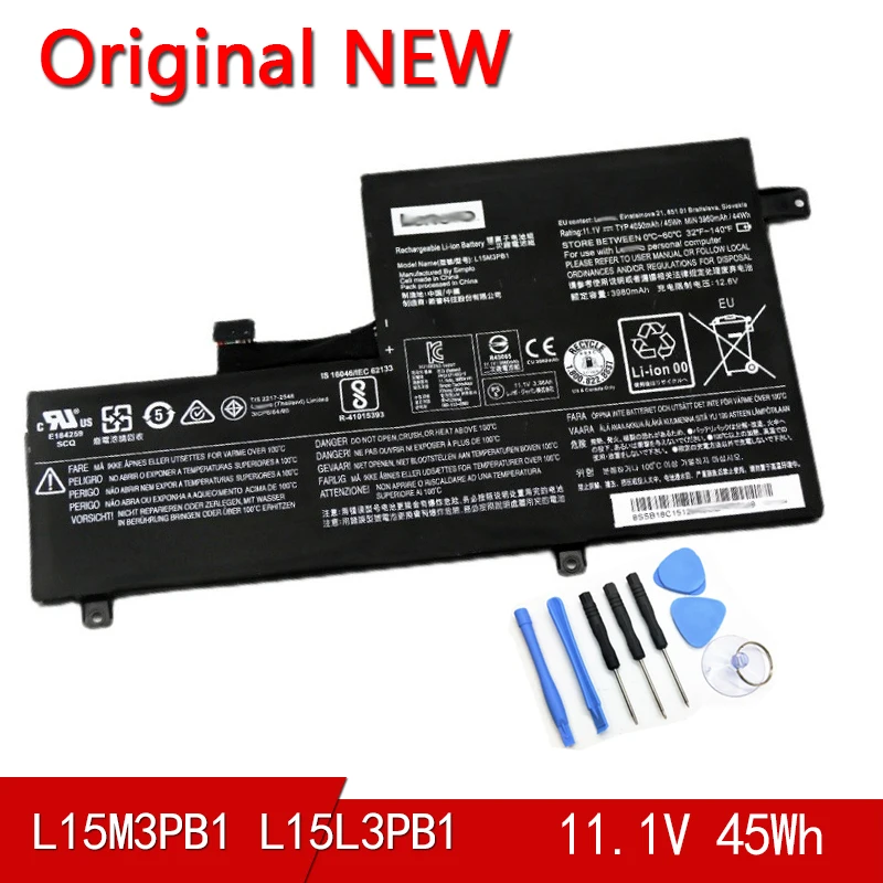 

NEW Original Battery L15L3PB1 L15M3PB1 For Lenovo 300E Chromebook N22 N22-20 C330 N42-20 GEN 1 81H0 11.1V 45Wh