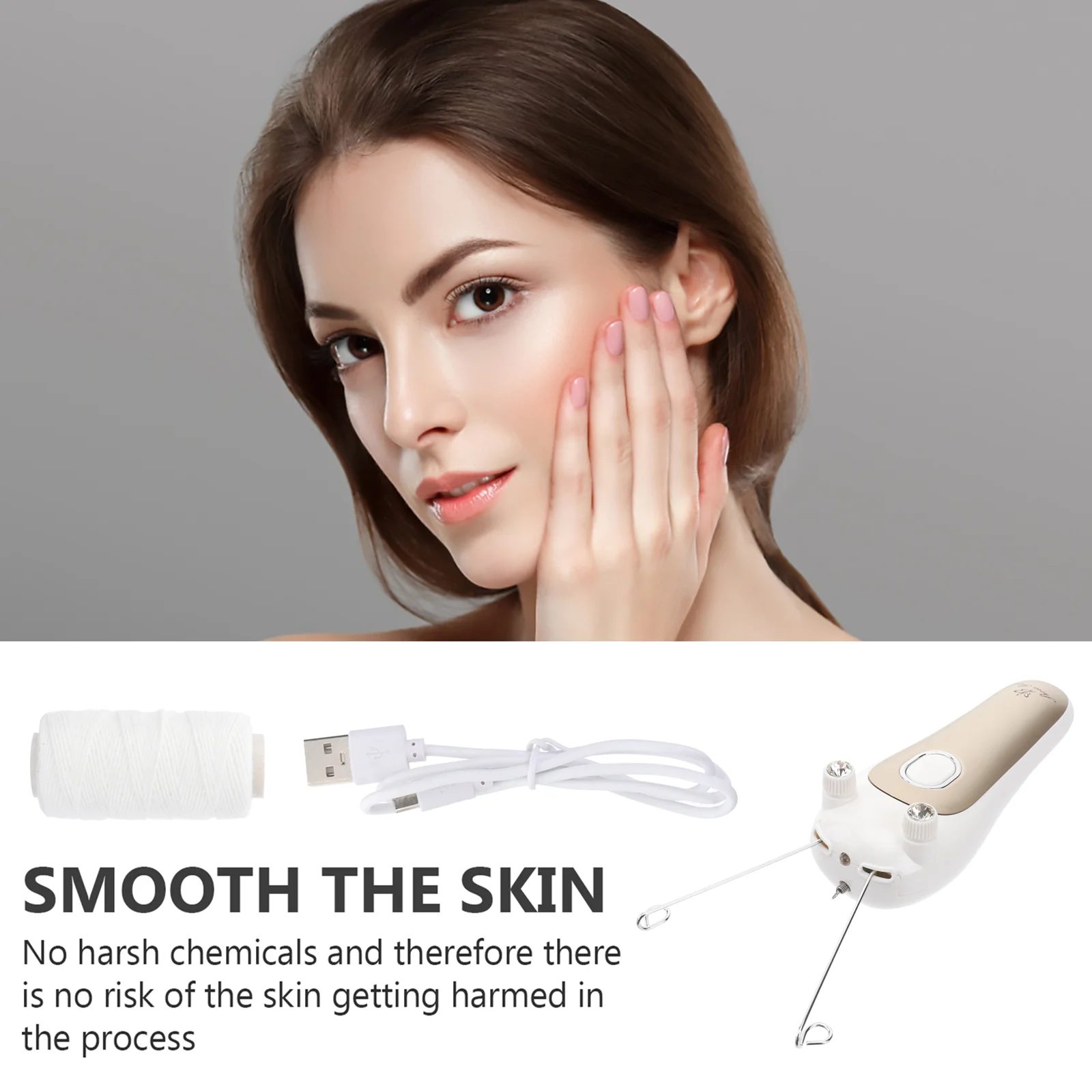 USB-зарядка женское средство для удаления волос на лице электрический эпилятор