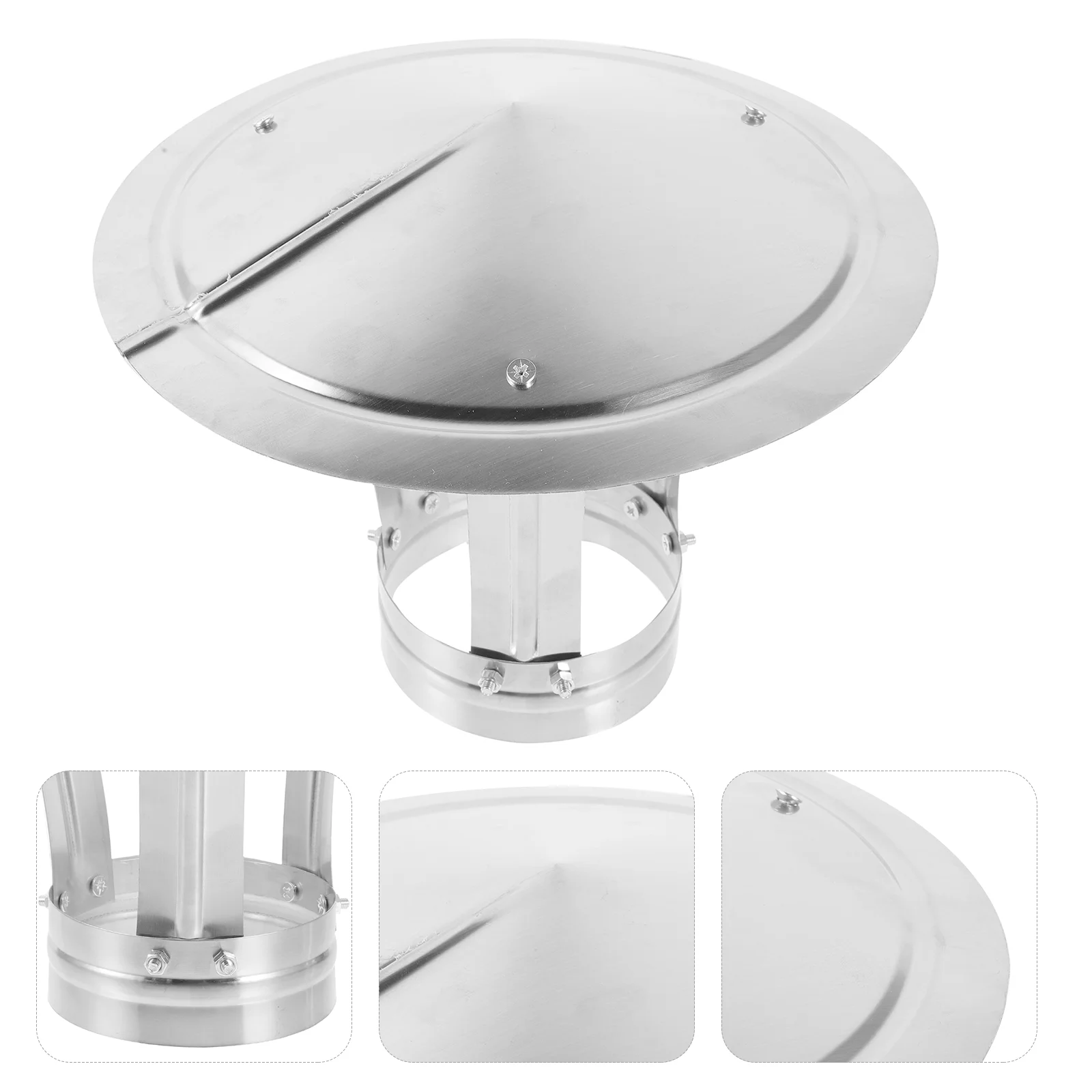 

Chimney Vent Caps Roof Weatherproof Cover Rv Covers Stainless Steel Cowl Rainproof Smokestack