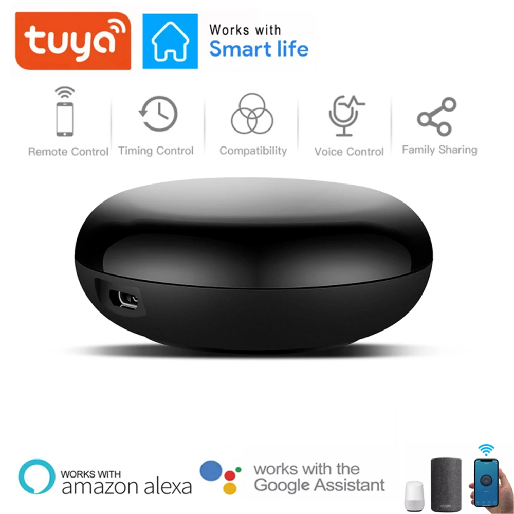 

Tuya Wifi To IR Remote Control DIY Universal Infrared Remote Control Work With Alexa Echo Google Home Voice Control Smart Home