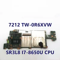 TW-0R6XVW 0R6XVW R6XVW Laptop Motherboard Mainboard For Dell Latitude 12 Rugged 7212 With SR3L8 I7-8650U CPU 100% Working Well