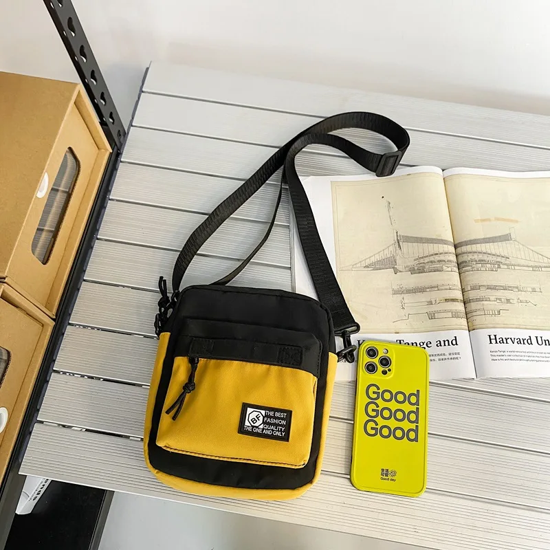 

Men Shoulder Bag Tide Brand Mobile Phone Messenger Bag Ins Japanese Cross-body Backpack Multi-functional Woman Shoulder Bag