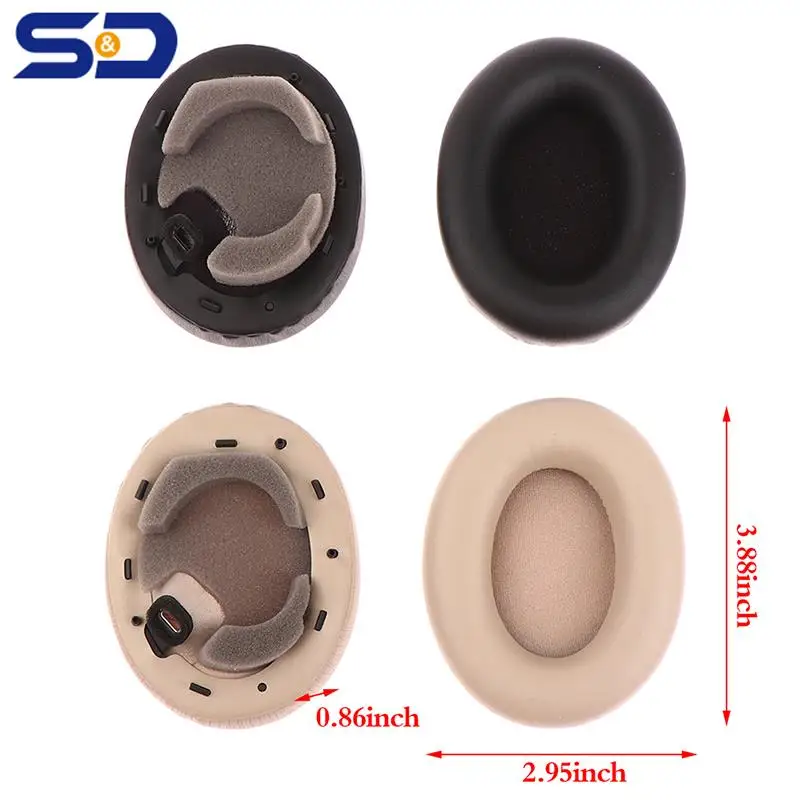 

Soft Protein Leather Memory Foam Ear Pads Cushions Replacement Earpads For Sony WH-1000XM4 WH1000XM4 WH 1000 XM4 Headphones